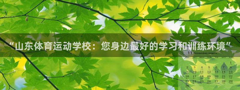 凯发官方正版app娱乐:“山东体育运动学校:您身边最好的学习